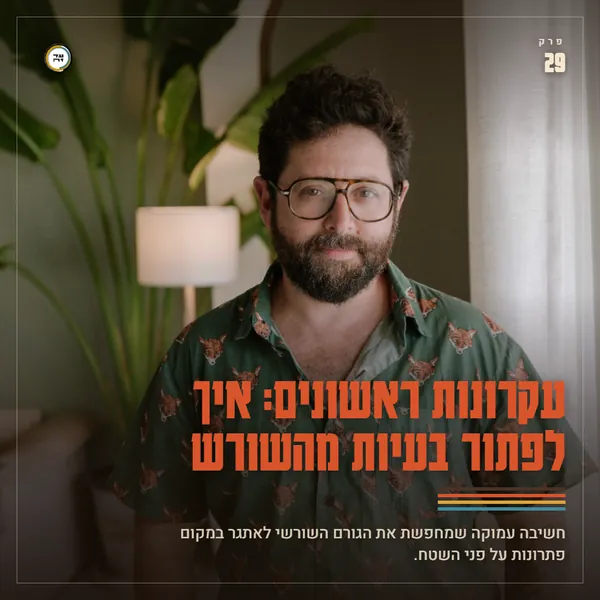 עקרונות ראשונים: איך לפתור בעיות מהשורש